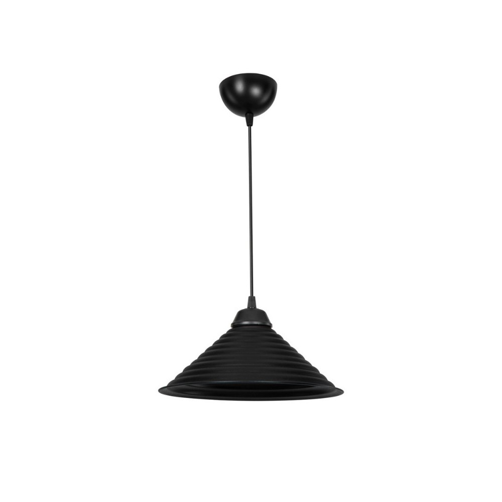 Lampada a sospensione con paralume in metallo nero Sava ASZ1617