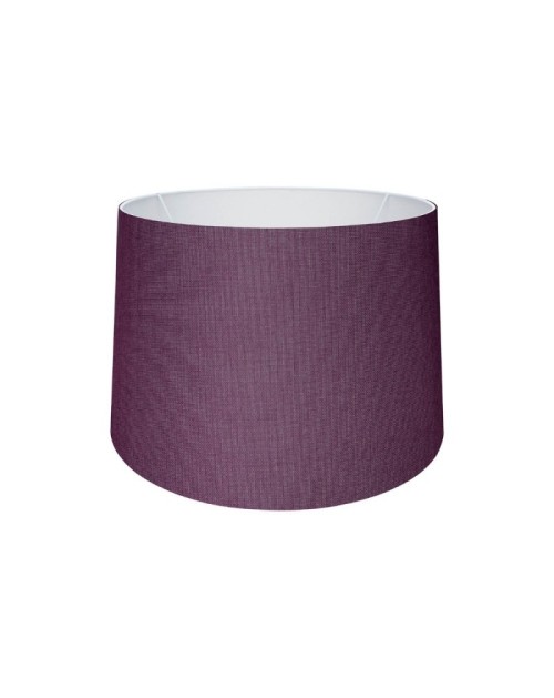 Lampada da terra treppiede legno bianco e paralume tessuto viola RODIBI3567