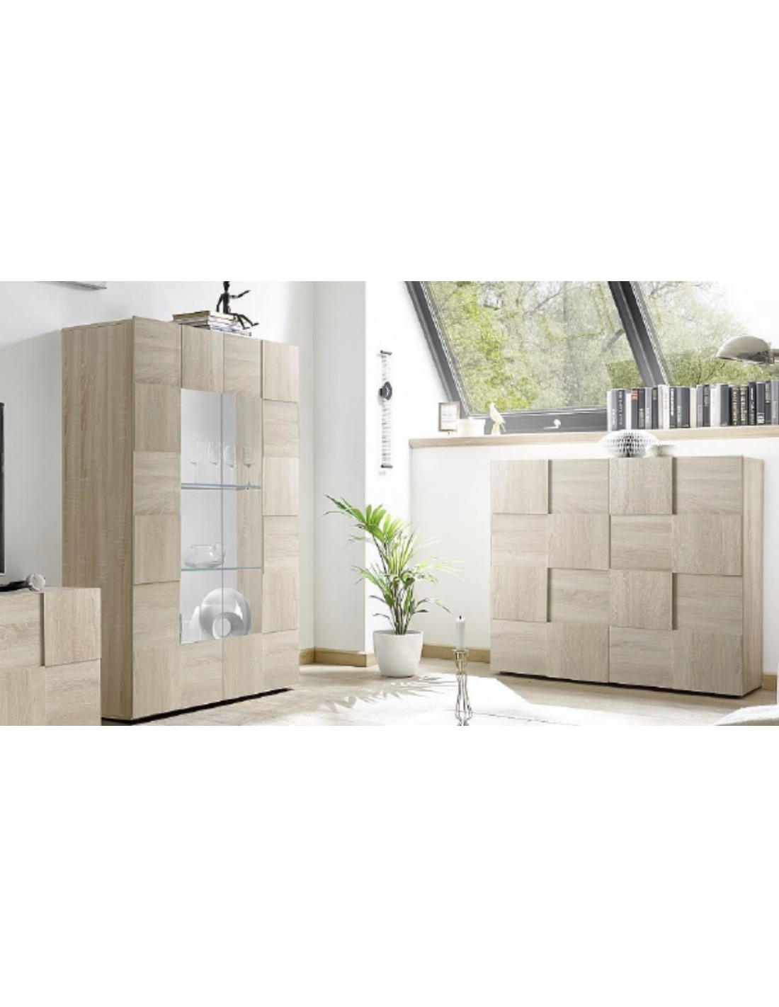 Vetrina 2 ante rovere Artica