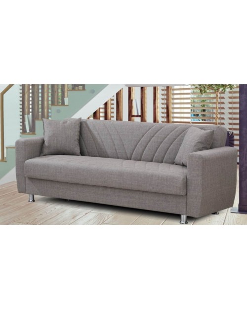 Divano letto con contenitore Smart cappuccino 3 posti